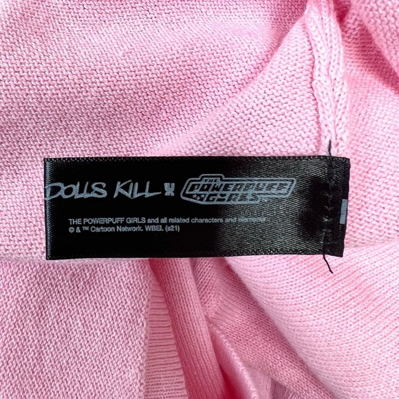 Rare Dolls Kill x The Powerpuff Girls For The Win Mini Knit Dress Y2K - Picture 8 of 10